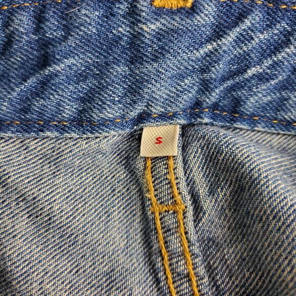 Levi's Premium Original Overalls Bottom End Medium Wash Size Small - Picture 3 of 11